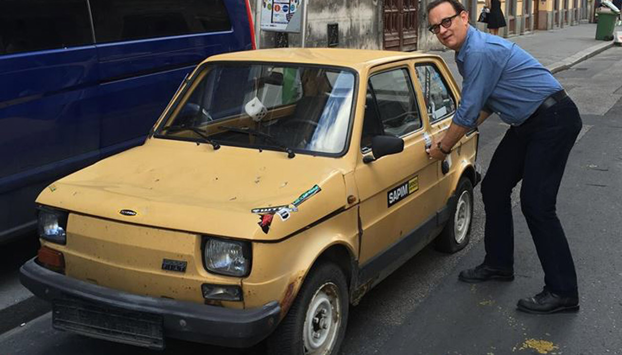 Tom Hanks presenta la sua nuova Fiat 126 Virgilio Motori