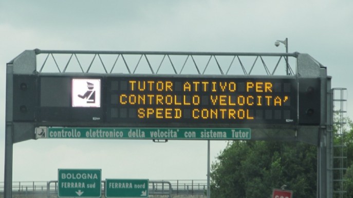 Tutor spenti in Autostrada: il solito pasticcio all’italiana