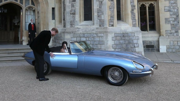 Jaguar E-Type Concept Zero, l’auto di Harry e Meghan