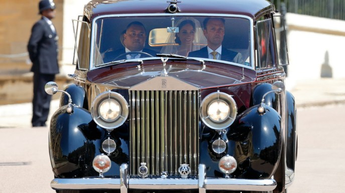 Le strane coincidenze sulla Rolls-Royce di Meghan al matrimonio