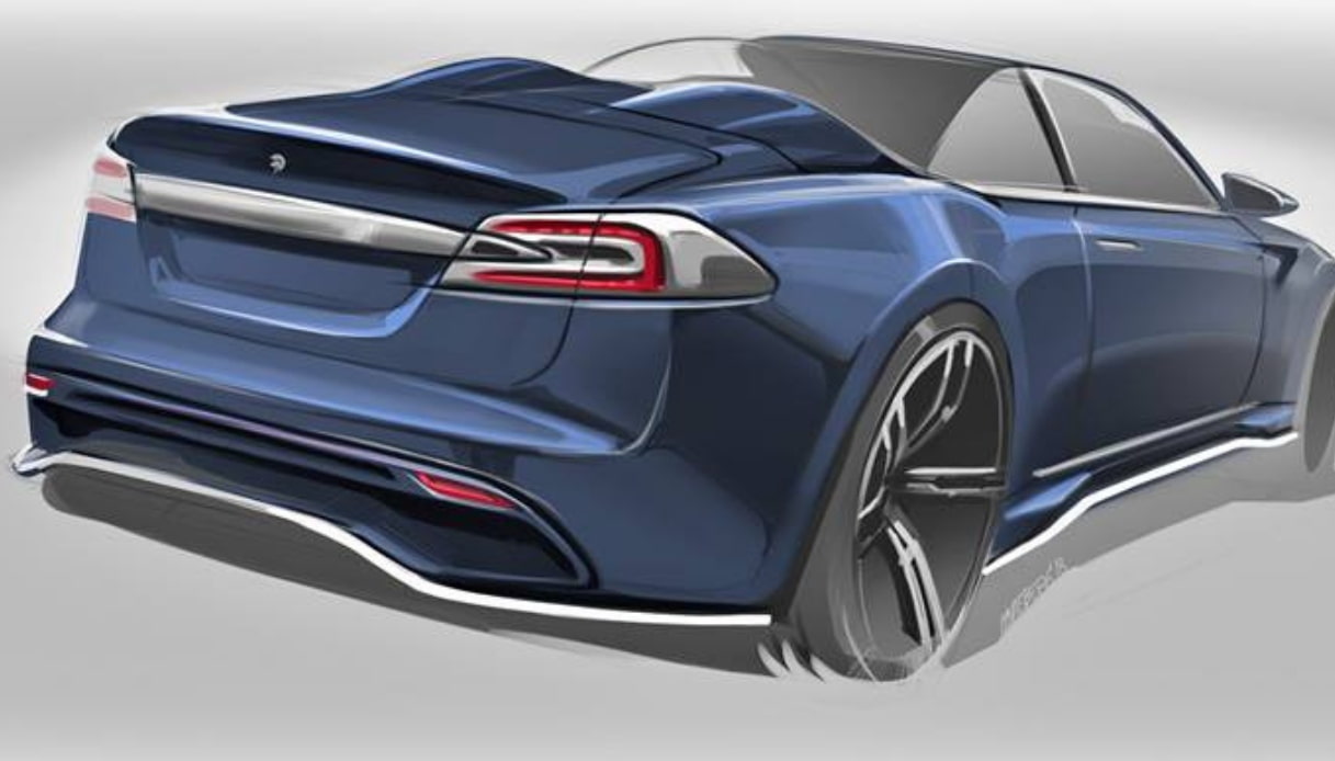 ares design tesla model s cabrio