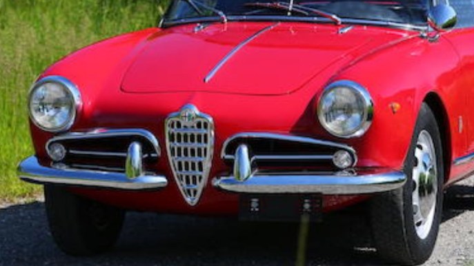 All’asta Alfa Romeo Giulietta Spider del 1961 rinnovata
