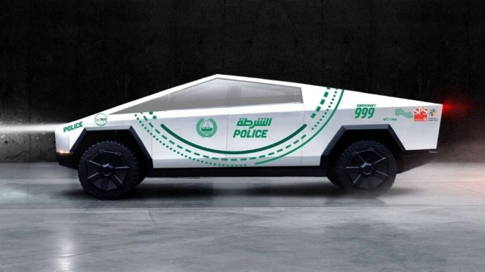 Tesla CyberTruck continua a far parlare di sé, diventa auto della Polizia