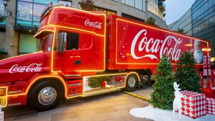 Il camion della Coca Cola in giro per l’Italia