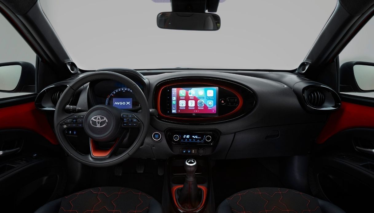 The interior of the new urban Aygo X