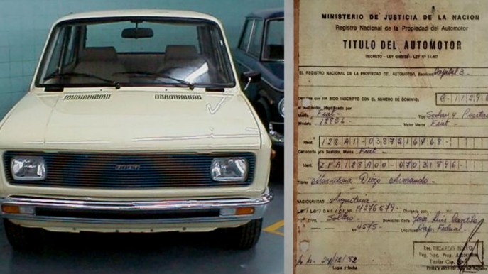 In vendita la Fiat 128 di Maradona