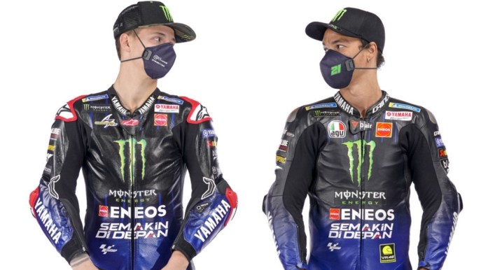 Le mascherine di BLS per la sicurezza dei piloti Monster Energy Yamaha MotoGP e del team in pista