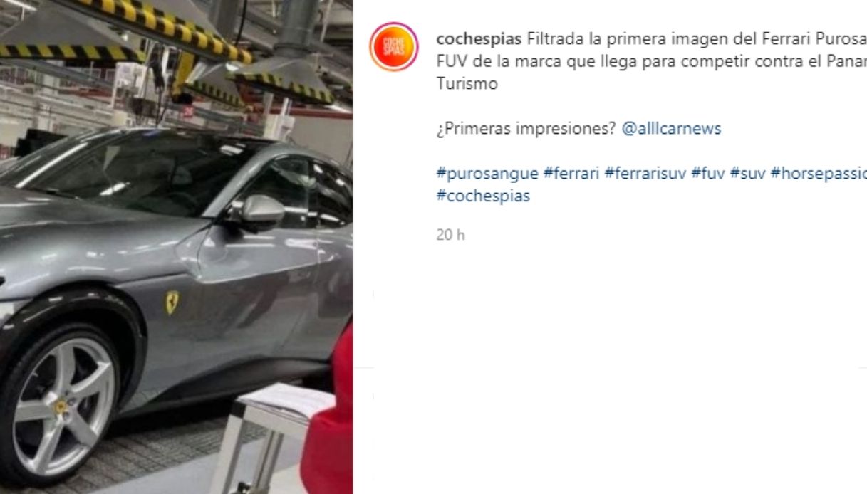 Foto spia Ferrari Purosangue