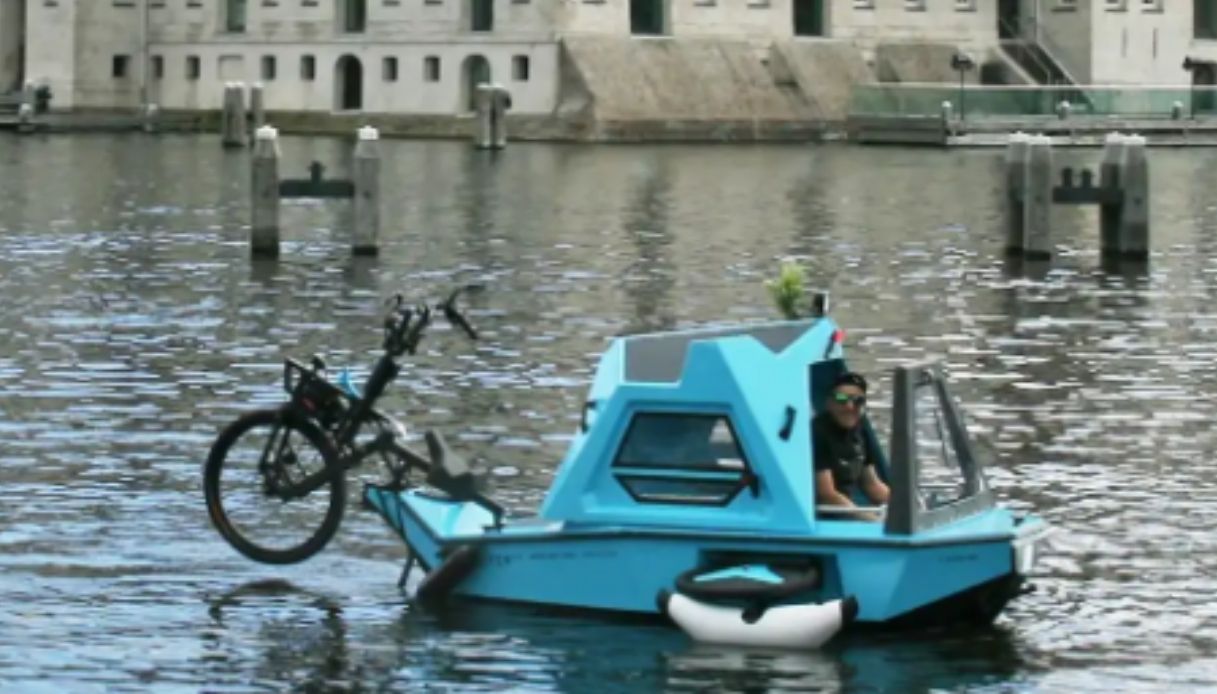 Z-Triton 2.0, la bici elettrica diventa barca