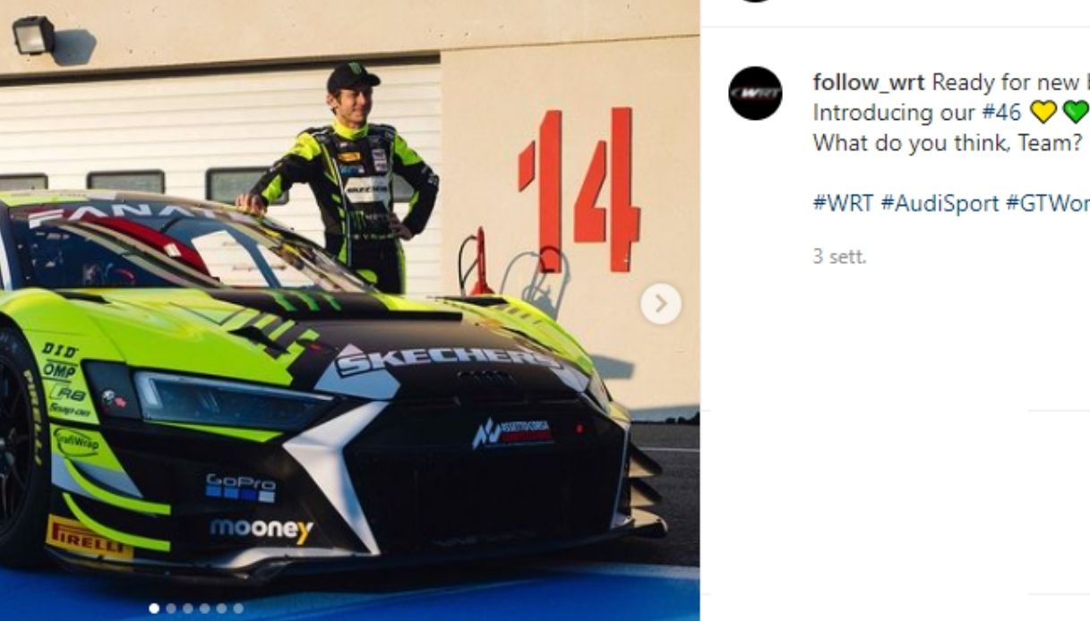 Valentino Rossi torna in pista