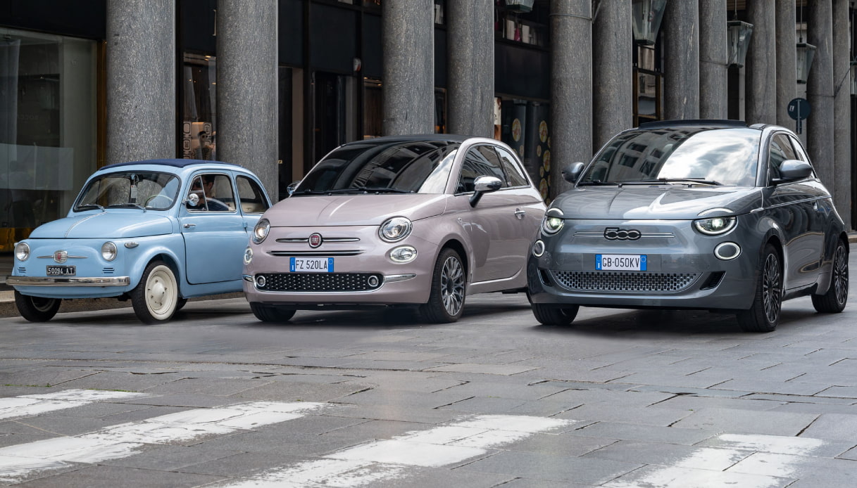 Fiat 500, tre generazioni
