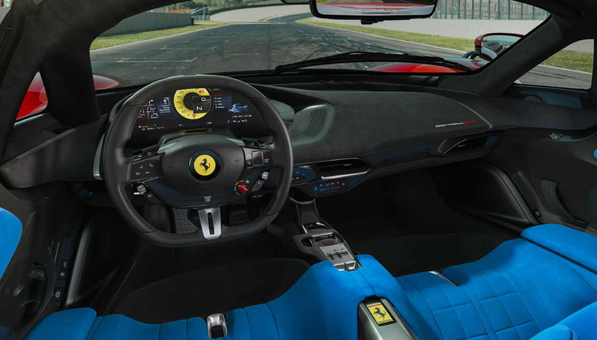 Gli interni della Ferrari Daytona SP3