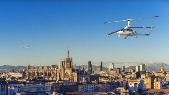 Milano, entro il 2026 arrivano i taxi volanti